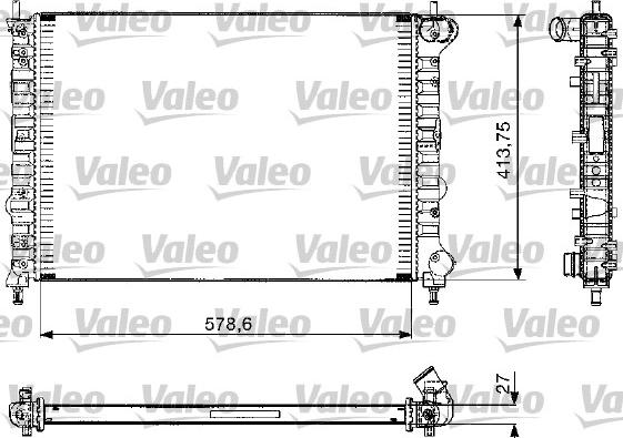 Valeo 732582 - Radiatore, Raffreddamento motore autozon.pro