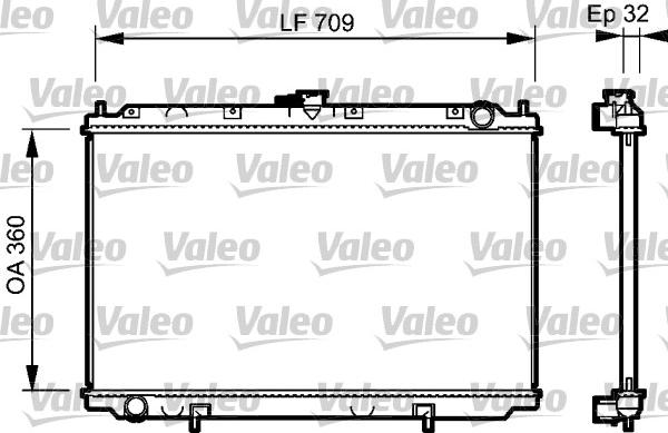 Valeo 732529 - Radiatore, Raffreddamento motore autozon.pro