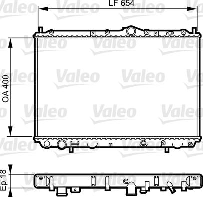 Valeo 732524 - Radiatore, Raffreddamento motore autozon.pro