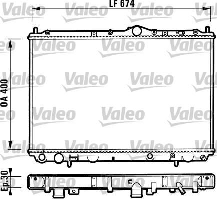 Valeo 732525 - Radiatore, Raffreddamento motore autozon.pro