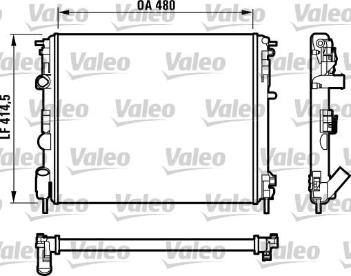 Valeo 732523 - Radiatore, Raffreddamento motore autozon.pro