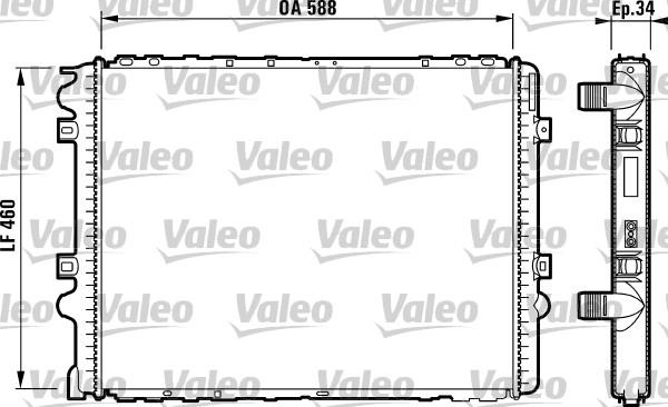 Valeo 732570 - Radiatore, Raffreddamento motore autozon.pro