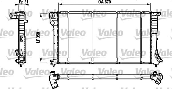 Valeo 732577 - Radiatore, Raffreddamento motore autozon.pro