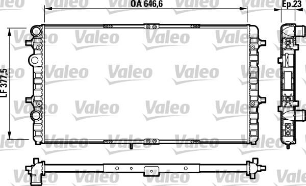 Valeo 732698 - Radiatore, Raffreddamento motore autozon.pro