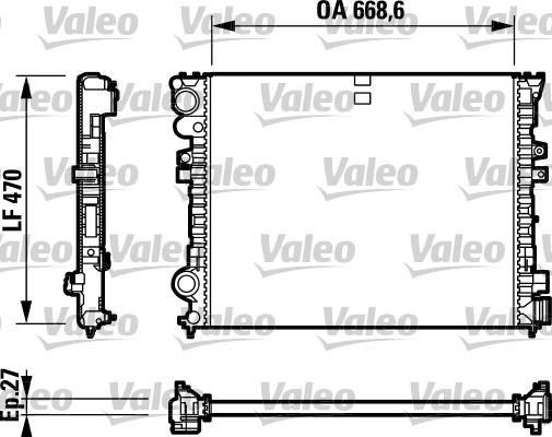 Valeo 732692 - Radiatore, Raffreddamento motore autozon.pro