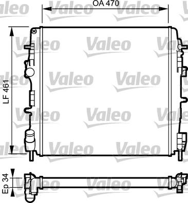 Valeo 732687 - Radiatore, Raffreddamento motore autozon.pro