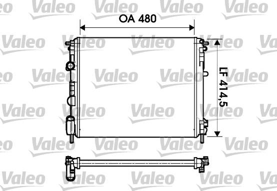 Valeo 732621 - Radiatore, Raffreddamento motore autozon.pro