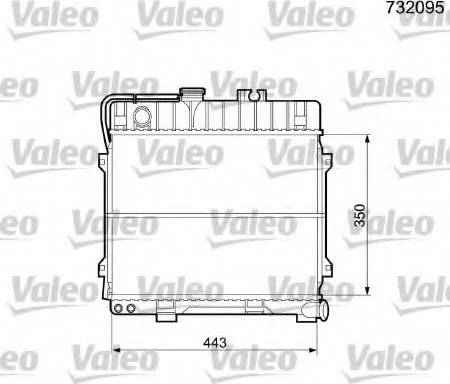 Valeo 732095 - Radiatore, Raffreddamento motore autozon.pro