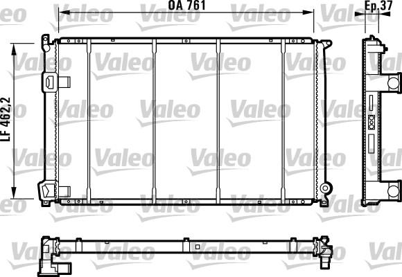 Valeo 732049 - Radiatore, Raffreddamento motore autozon.pro