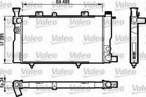 Valeo 732062 - Radiatore, Raffreddamento motore autozon.pro