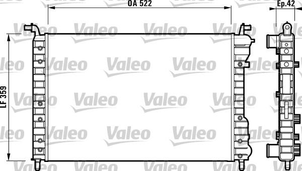 Valeo 732005 - Radiatore, Raffreddamento motore autozon.pro