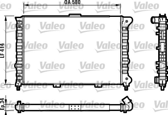 Valeo 732012 - Radiatore, Raffreddamento motore autozon.pro