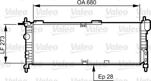 Valeo 732032 - Radiatore, Raffreddamento motore autozon.pro