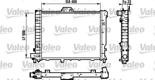 Valeo 732108 - Radiatore, Raffreddamento motore autozon.pro