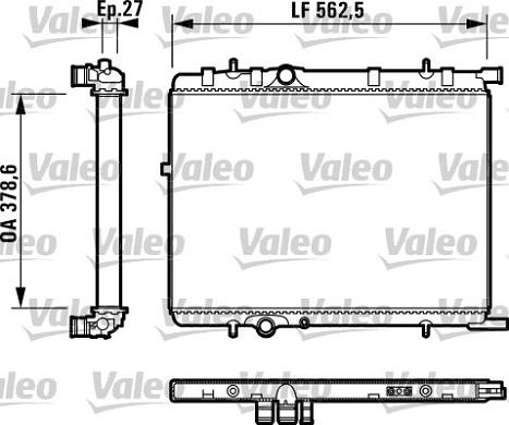 Valeo 732895 - Radiatore, Raffreddamento motore autozon.pro