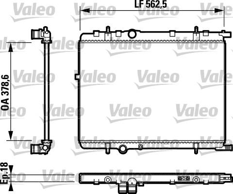 Valeo 732890 - Radiatore, Raffreddamento motore autozon.pro