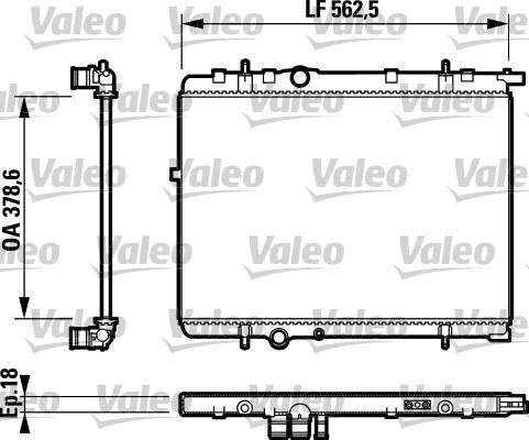 Valeo 732891 - Radiatore, Raffreddamento motore autozon.pro