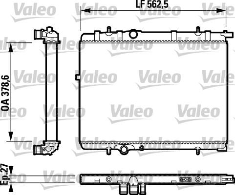 Valeo 732893 - Radiatore, Raffreddamento motore autozon.pro