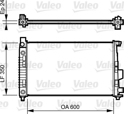 Valeo 732897 - Radiatore, Raffreddamento motore autozon.pro