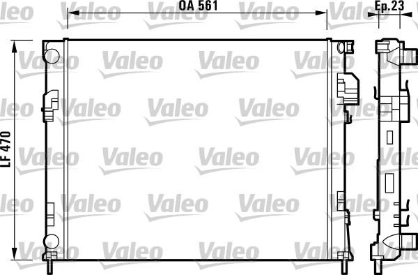 Valeo 732853 - Radiatore, Raffreddamento motore autozon.pro