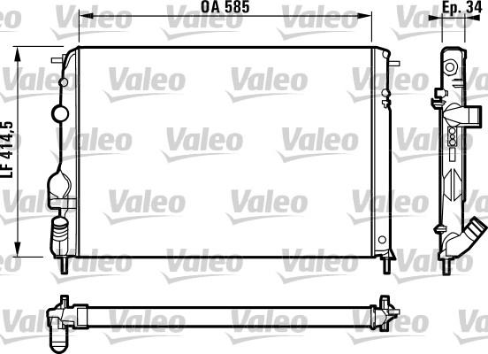 Valeo 732817 - Radiatore, Raffreddamento motore autozon.pro