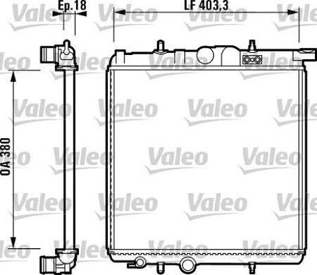 Valeo 732885 - Radiatore, Raffreddamento motore autozon.pro