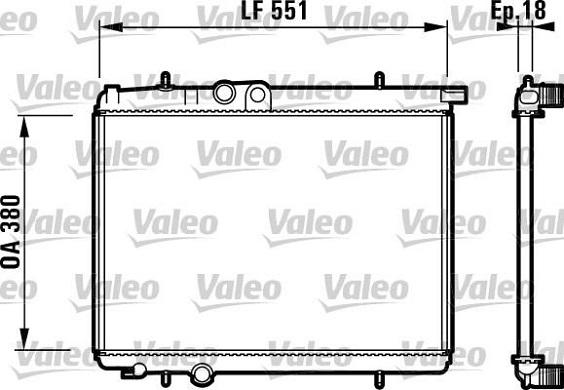 Valeo 732886 - Radiatore, Raffreddamento motore autozon.pro