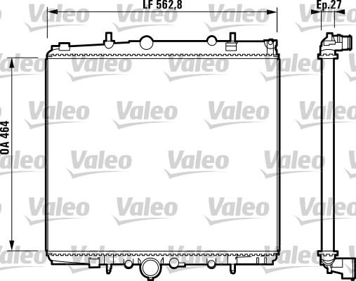 Valeo 732880 - Radiatore, Raffreddamento motore autozon.pro