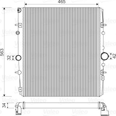 Valeo 732881 - Radiatore, Raffreddamento motore autozon.pro