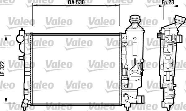 Valeo 732882 - Radiatore, Raffreddamento motore autozon.pro