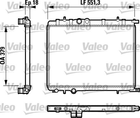 Valeo 732887 - Radiatore, Raffreddamento motore autozon.pro