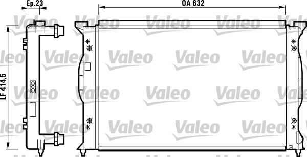 Valeo 732839 - Radiatore, Raffreddamento motore autozon.pro