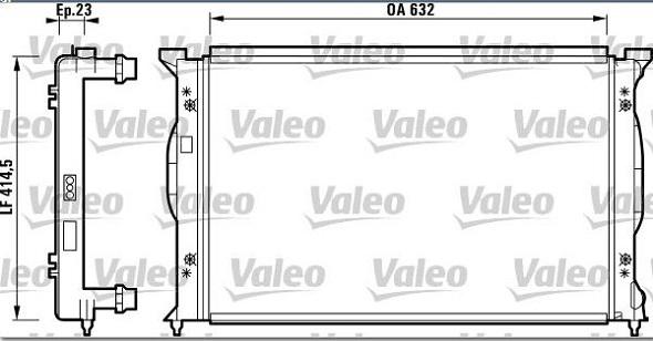 Valeo 732839 - Radiatore, Raffreddamento motore autozon.pro