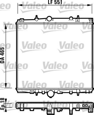 Valeo 732830 - Radiatore, Raffreddamento motore autozon.pro