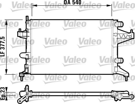 Valeo 732825 - Radiatore, Raffreddamento motore autozon.pro