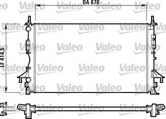 Valeo 732827 - Radiatore, Raffreddamento motore autozon.pro