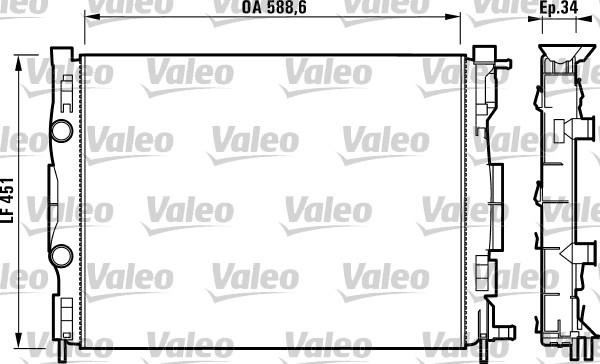 Valeo 732871 - Radiatore, Raffreddamento motore autozon.pro