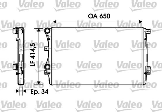 Valeo 732872 - Radiatore, Raffreddamento motore autozon.pro