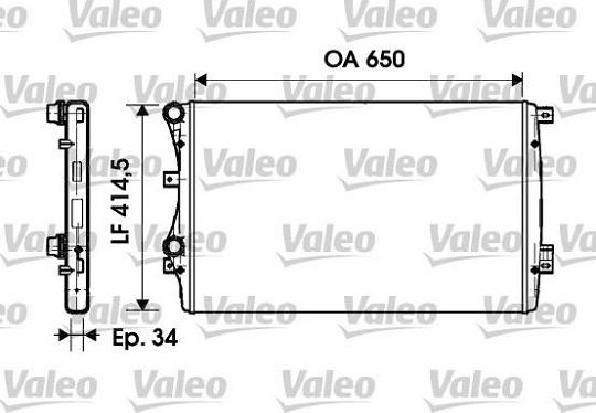 Valeo 732872 - Radiatore, Raffreddamento motore autozon.pro