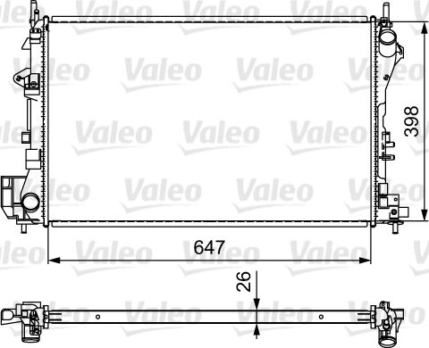 Valeo 732877 - Radiatore, Raffreddamento motore autozon.pro