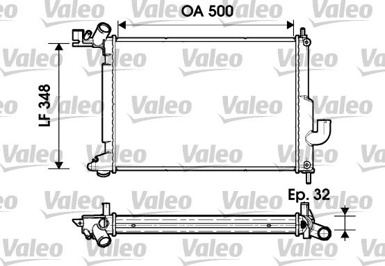 Valeo 732349 - Radiatore, Raffreddamento motore autozon.pro