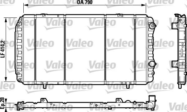 Valeo 732342 - Radiatore, Raffreddamento motore autozon.pro