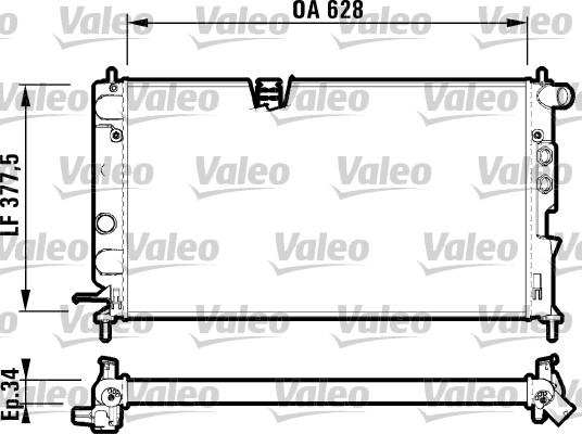 Valeo 732347 - Radiatore, Raffreddamento motore autozon.pro