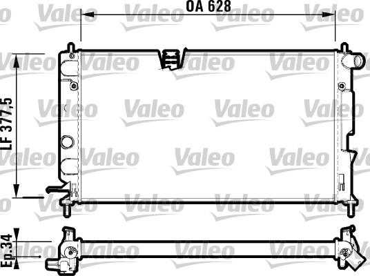 Valeo 732350 - Radiatore, Raffreddamento motore autozon.pro