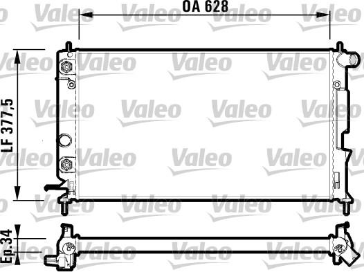 Valeo 732360 - Radiatore, Raffreddamento motore autozon.pro