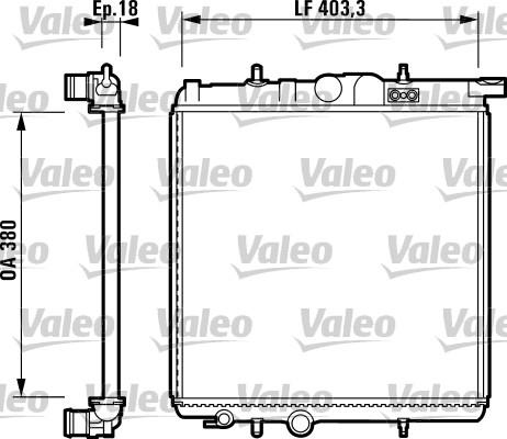 Valeo 732305 - Radiatore, Raffreddamento motore autozon.pro