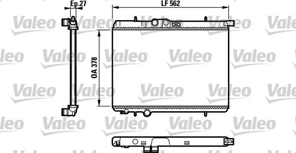 Valeo 732307 - Radiatore, Raffreddamento motore autozon.pro