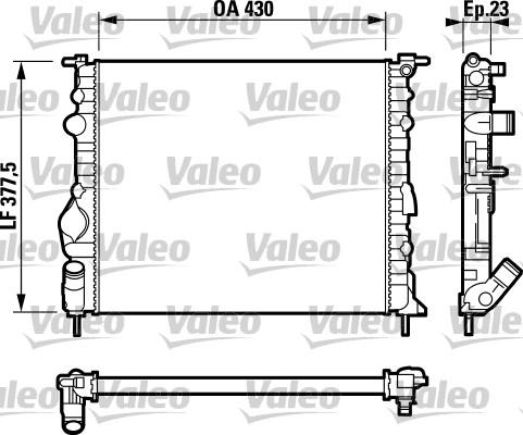 Valeo 732389 - Radiatore, Raffreddamento motore autozon.pro