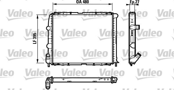 Valeo 732388 - Radiatore, Raffreddamento motore autozon.pro