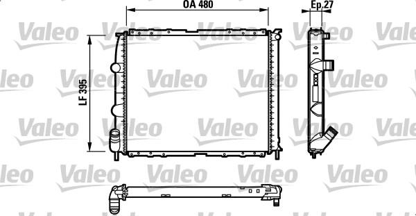 Valeo 732387 - Radiatore, Raffreddamento motore autozon.pro